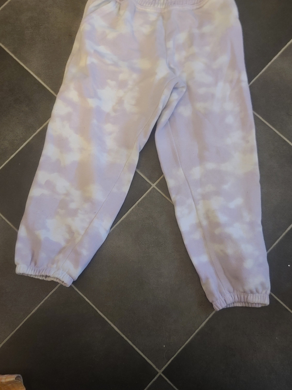 Kids Lavender Tie-Dye Jogger Sweatpants